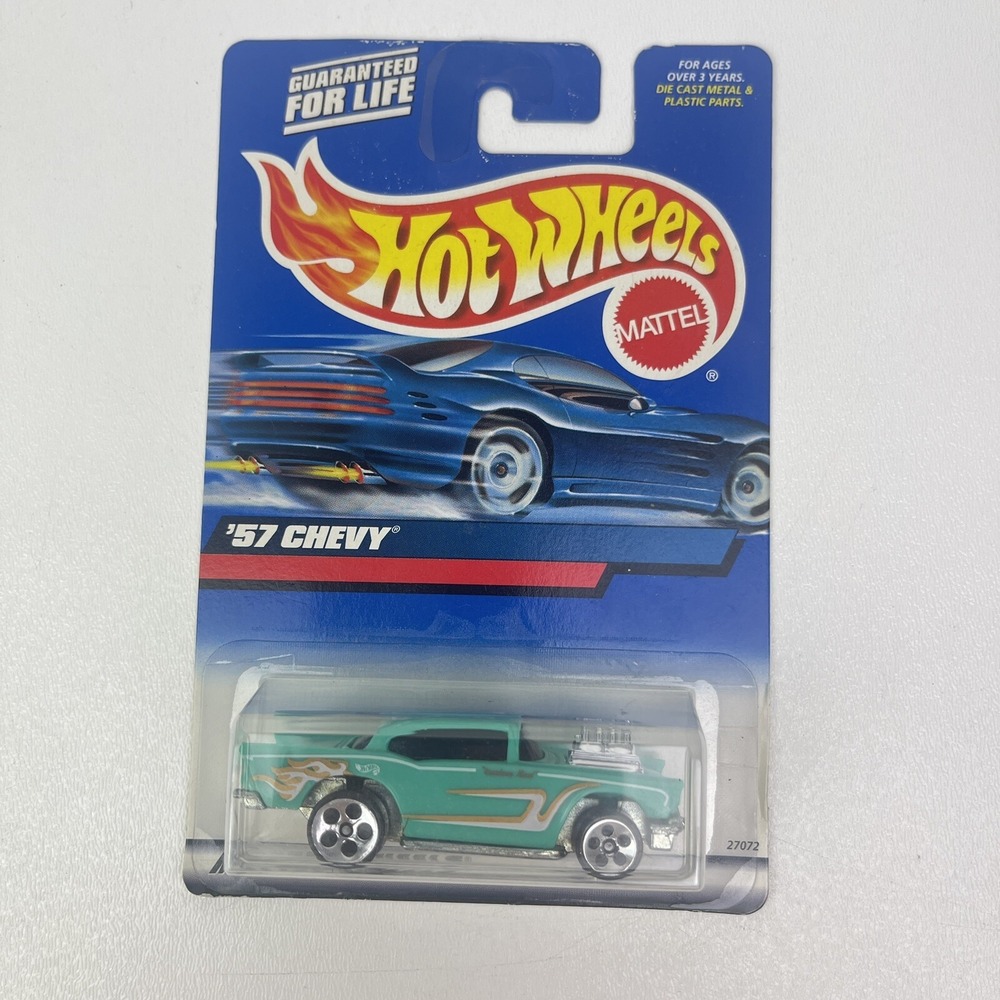 Mattel Hot Wheels '57 Chevy Turquoise Die Cast 1:64 Vintage Collectors - Picture 2 of 4